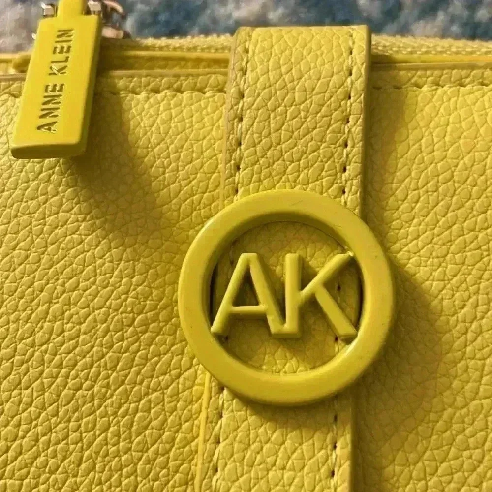 Anne Klein mustard, yellow leather wallet NWOT
